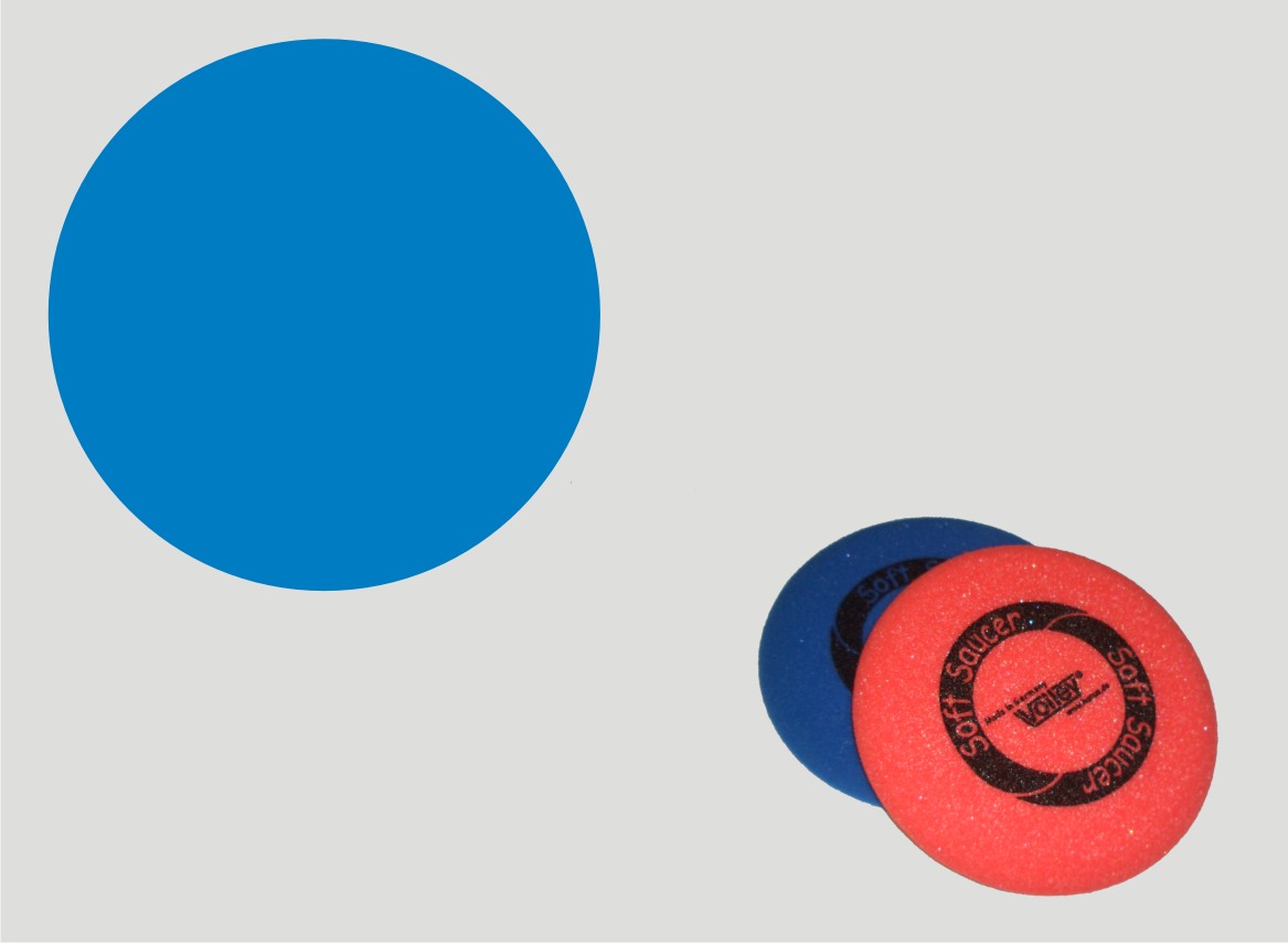 Soft-Frisbeescheibe blau